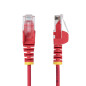 StarTech.com Cavo Ethernet CAT6 Rosso da 7m Patch UTP con Plug RJ45 Antigroviglio e Rilievi di Trazione, Cavo Lan Slim in Rame