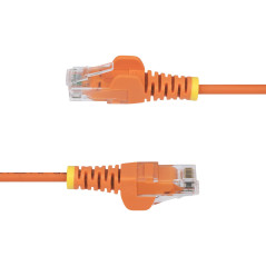 StarTech.com Cavo Ethernet CAT6 Arancione da 15m Patch UTP con Plug RJ45 Antigroviglio e Rilievi di Trazione, Cavo Lan Slim in