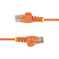 StarTech.com Cavo Ethernet CAT6 Arancione da 15m Patch UTP con Plug RJ45 Antigroviglio e Rilievi di Trazione, Cavo Lan Slim in