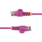 StarTech.com Cavo Ethernet CAT6 Rosa da 7m Patch UTP con Plug RJ45 Antigroviglio e Rilievi di Trazione, Cavo Lan Slim in Rame