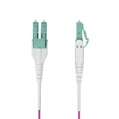 StarTech.com Cavo in fibra ottica multimodale da 15m LC a LC (UPC) OM4 Viola Erica, 50/125 µm, 40G/100G, LOMMF/VCSEL, cavo in