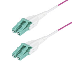 StarTech.com Cavo in fibra ottica multimodale da 50m LC a LC (UPC) OM4 Viola Erica, 50 125 µm, 40G 100G, LOMMF VCSEL, cavo in