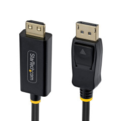 StarTech.com 3m DisplayPort to HDMI Adapter Cable with Gripping Connectors, 4K 60Hz, HDR, Uni-Directional DP to HDMI Video