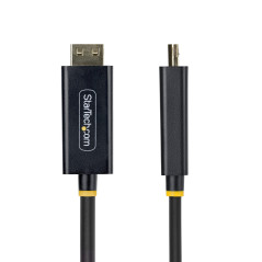StarTech.com 3m DisplayPort to HDMI Adapter Cable with Gripping Connectors, 4K 60Hz, HDR, Uni-Directional DP to HDMI Video