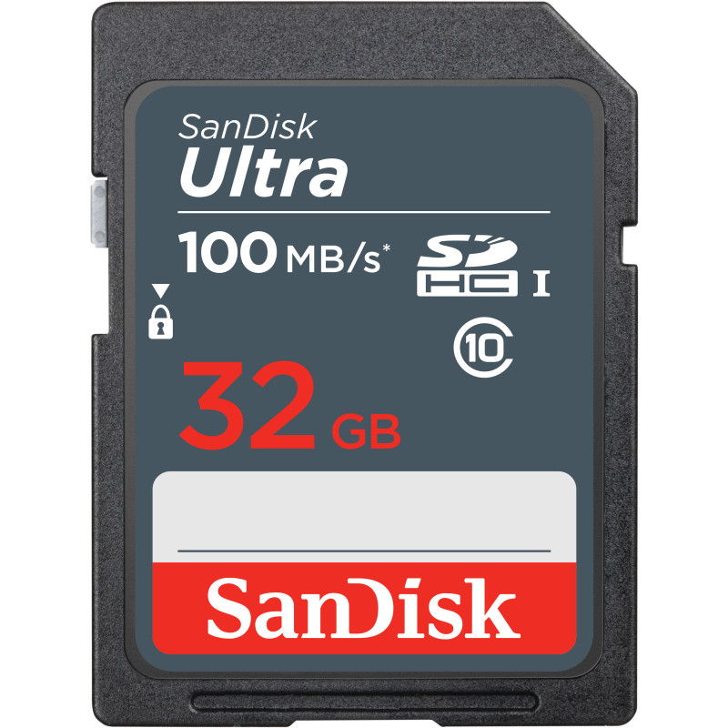SanDisk Ultra 32GB SDHC Mem Card 100MB/s UHS-I Classe 10