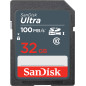SanDisk Ultra 32GB SDHC Mem Card 100MB/s UHS-I Classe 10