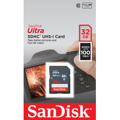SanDisk Ultra 32GB SDHC Mem Card 100MB s UHS-I Classe 10