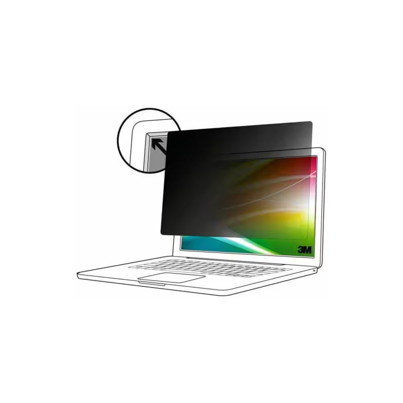 3M BP140W9B schermo anti-riflesso 35,6 cm (14") Netbook Filtro per la privacy senza bordi per display 3M BP140W9B schermo anti-riflesso 35,6 cm (14") Netbook Filtro per la privacy senza bordi per display