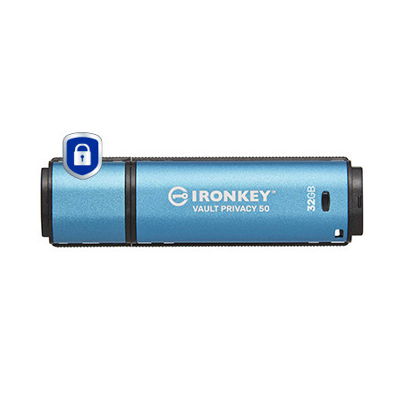 Kingston Technology IronKey 32GB Vault Privacy 50 crittografia AES-256, FIPS 197