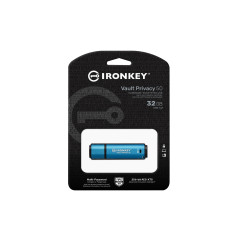 Kingston Technology IronKey 32GB Vault Privacy 50 crittografia AES-256, FIPS 197