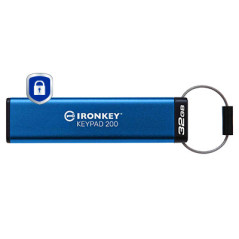 Kingston Technology IronKey Keypad 200 da 32 GB, FIPS 140-3 livello 3 crittografata AES-256