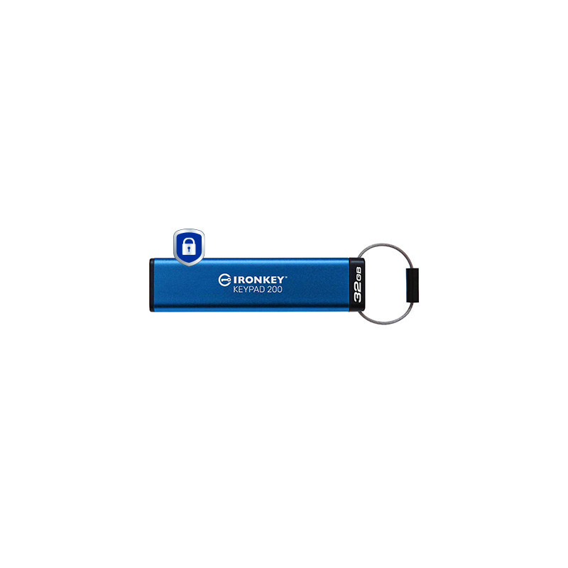 Kingston Technology IronKey Keypad 200 da 32 GB, FIPS 140-3 livello 3 crittografata AES-256