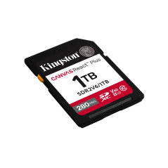 Kingston Technology 1TB Canvas React Plus SDXC UHS-II 280R 150W U3 V60 for Full HD 4K