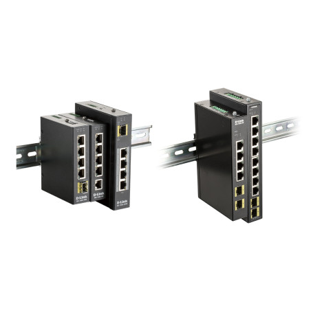 D-Link DIS-100G-10S switch di rete Non gestito Gigabit Ethernet (10/100/1000) DIN rail Nero
