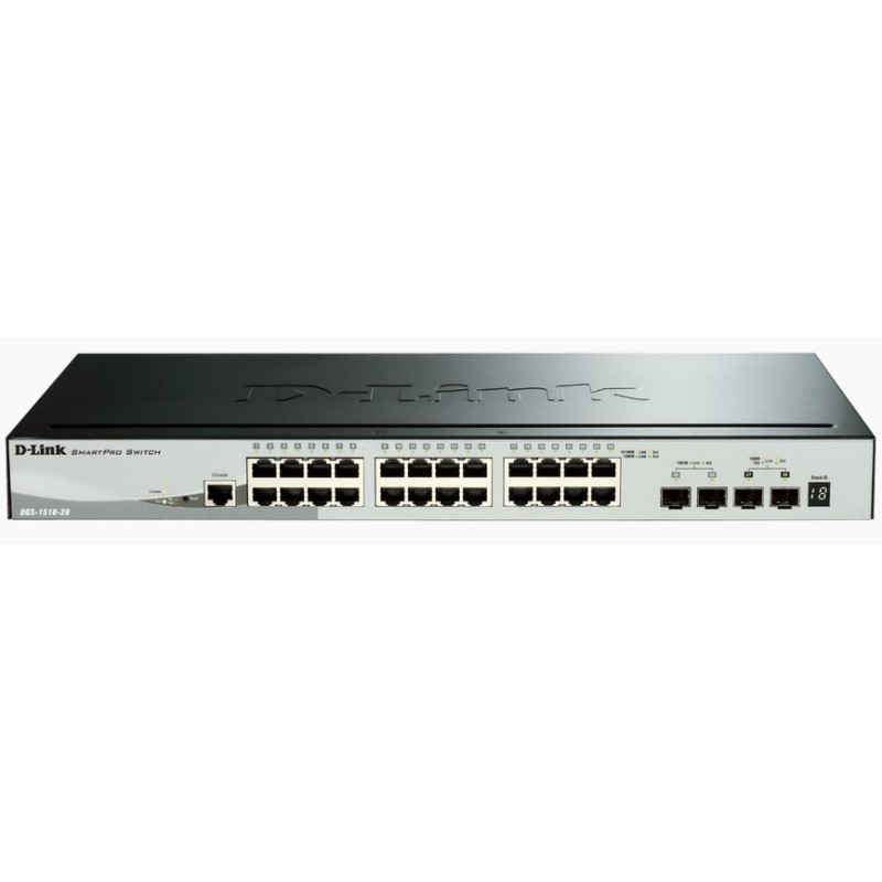 D-Link DGS-1510 Gestito L3 Gigabit Ethernet (10/100/1000) Nero D-Link DGS-1510 Gestito L3 Gigabit Ethernet (10/100/1000) Nero