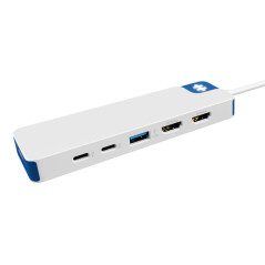 Targus HyperDrive Cablato Dock Bianco