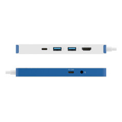 Targus HyperDrive Cablato Dock Bianco