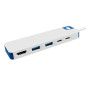 Targus HyperDrive Cablato USB 3.2 Gen 1 (3.1 Gen 1) Type-C Bianco Targus HyperDrive Cablato USB 3.2 Gen 1 (3.1 Gen 1) Type-C Bianco