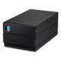 LaCie 2big RAID 8TB array di dischi Desktop Nero