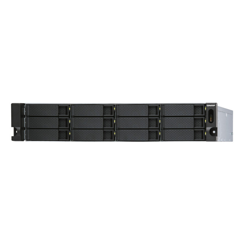QNAP TL-R1200S-RP contenitore di unità di archiviazione Box esterno HDD/SSD Nero, Grigio 2.5/3.5"
