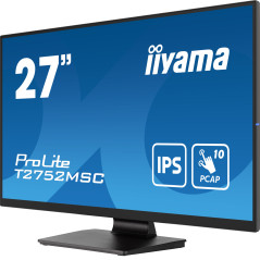 iiyama ProLite T2752MSC-B1 Monitor PC 68,6 cm (27") 1920 x 1080 Pixel Full HD LED Touch screen Nero
