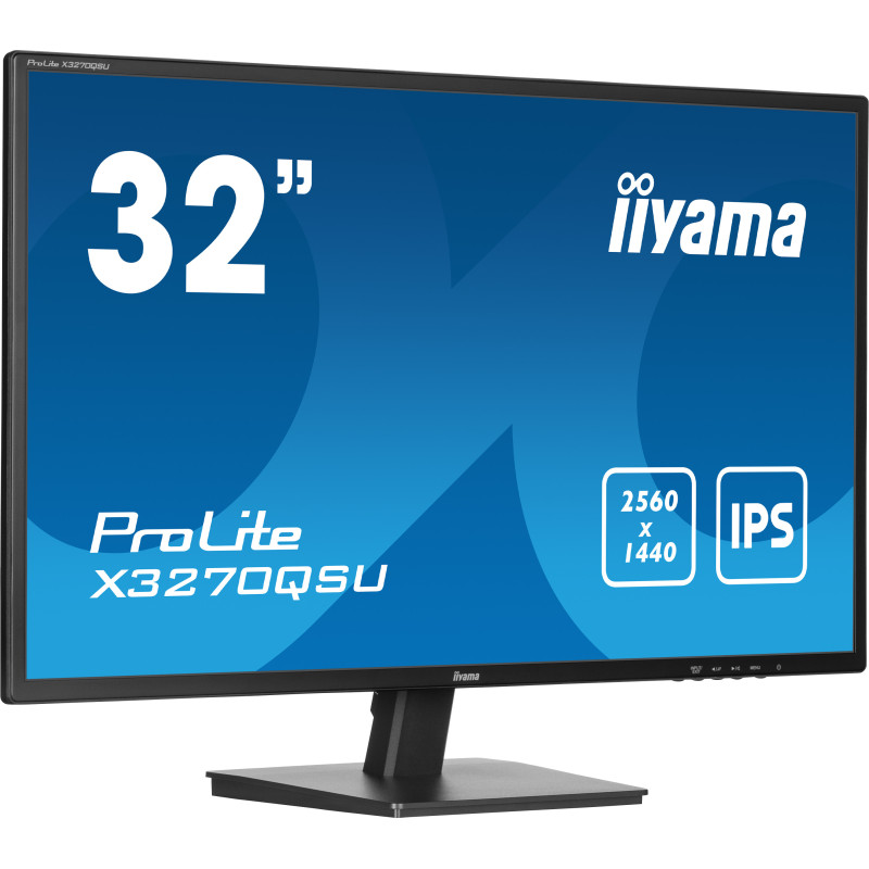 iiyama ProLite X3270QSU-B1 Monitor PC 80 cm (31.5") 2560 x 1440 Pixel Wide Quad HD LED Nero
