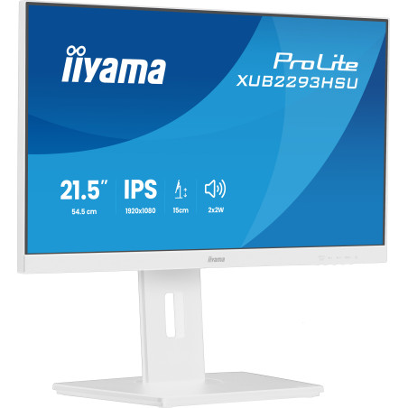 iiyama ProLite XUB2293HSU-W7 Monitor PC 54,6 cm (21.5") 1920 x 1080 Pixel Full HD LED Bianco