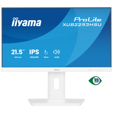 iiyama ProLite XUB2293HSU-W7 Monitor PC 54,6 cm (21.5") 1920 x 1080 Pixel Full HD LED Bianco