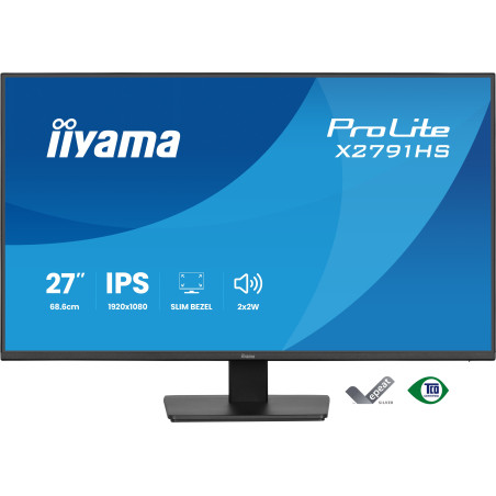 iiyama ProLite X2791HS-B1 Monitor PC 68,6 cm (27") 1920 x 1080 Pixel Full HD LED Nero