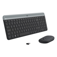 Logitech 920-009198 tastiera Mouse incluso Universale RF Wireless QWERTY Spagnolo Grafite
