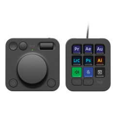 Logitech MX Creative Console Tastierino Bluetooth USB Grafite