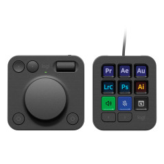 Logitech MX Creative Console Tastierino Bluetooth USB Grafite