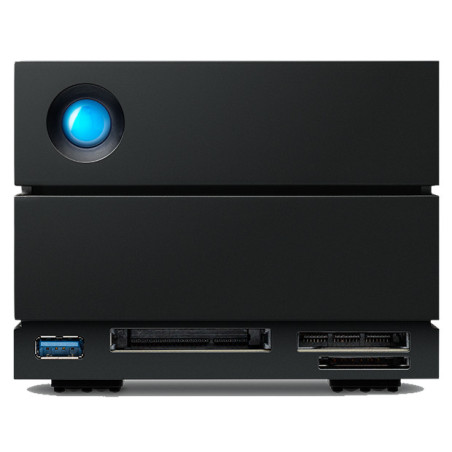 LaCie 2big Dock v2 array di dischi 60 TB Desktop Nero