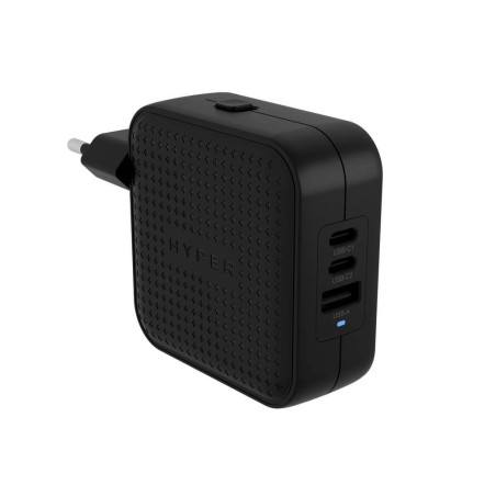 HYPER HJ1003BKWWGL Caricabatterie per dispositivi mobili Computer portatile, Smartphone, Tablet Nero AC Ricarica rapida Interno
