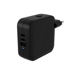 HYPER HJ1003BKWWGL Caricabatterie per dispositivi mobili Computer portatile, Smartphone, Tablet Nero AC Ricarica rapida Interno