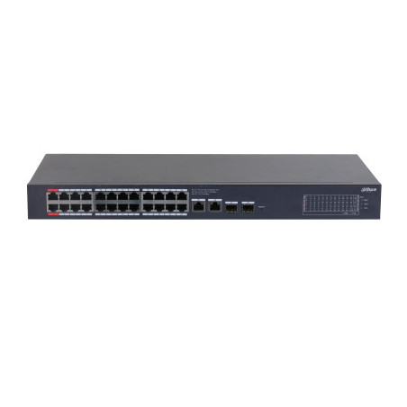 Dahua Technology CS4228-24GT-375 Gestito L2 Gigabit Ethernet (10/100/1000) Supporto Power over Ethernet (PoE) Nero