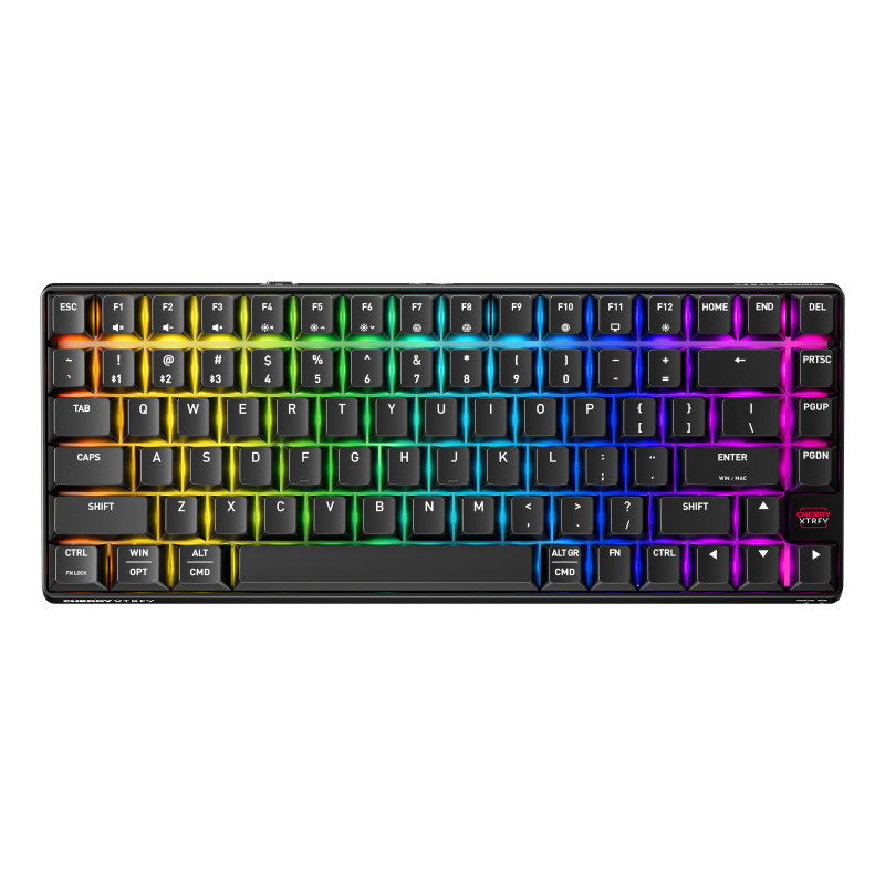 CHERRY XTRFY K33 Compact Wireless tastiera Gaming USB + RF Wireless + Bluetooth QWERTY Inglese US Nero