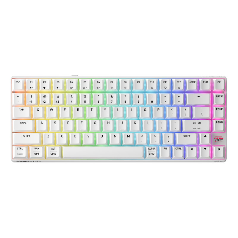CHERRY XTRFY K33 Compact Wireless tastiera Gaming USB + RF Wireless + Bluetooth QWERTY Inglese US Bianco CHERRY XTRFY K33 Compact Wireless tastiera Gaming USB + RF Wireless + Bluetooth QWERTY Inglese US Bianco