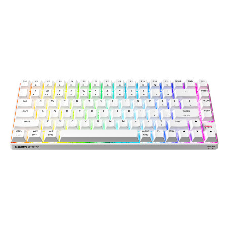 CHERRY XTRFY K33 Compact Wireless tastiera Gaming USB + RF Wireless + Bluetooth QWERTY Inglese US Bianco