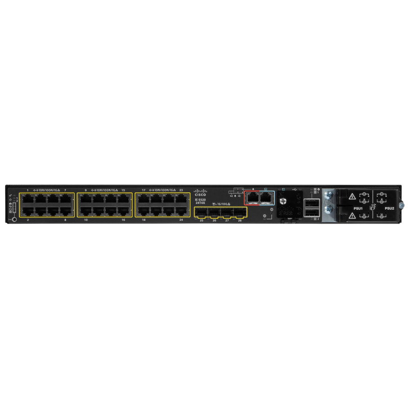 Cisco IE-9320-24T4X-E switch di rete Gestito L2/L3 Nero Cisco IE-9320-24T4X-E switch di rete Gestito L2/L3 Nero