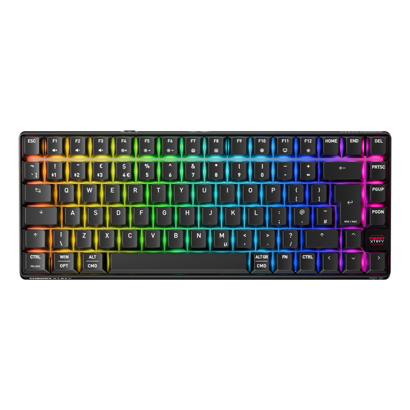 CHERRY XTRFY K33 Compact Wireless tastiera Gaming USB + RF Wireless + Bluetooth QWERTY Inglese UK Nero CHERRY XTRFY K33 Compact Wireless tastiera Gaming USB + RF Wireless + Bluetooth QWERTY Inglese UK Nero