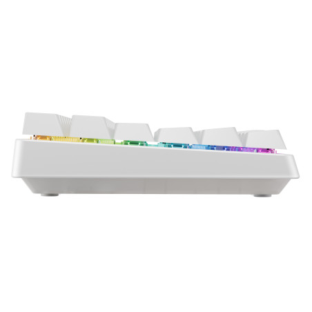 CHERRY XTRFY K33 Compact Wireless tastiera Gaming USB + RF Wireless + Bluetooth AZERTY Francese Bianco