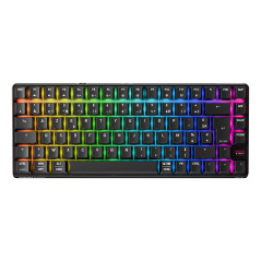 CHERRY XTRFY K33 Compact Wireless tastiera Gaming USB + RF Wireless + Bluetooth AZERTY Francese Nero