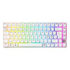 CHERRY XTRFY K33 Compact Wireless tastiera Gaming USB + RF Wireless + Bluetooth QWERTY Nordic Bianco