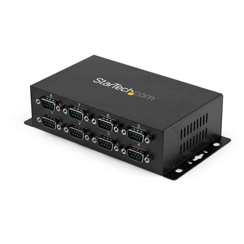 StarTech.com Hub adattatore USB a DB9 RS232 seriale 8 porte – Guide DIN industriali DIN e montabile a parete StarTech.com Hub adattatore USB a DB9 RS232 seriale 8 porte – Guide DIN industriali DIN e montabile a parete