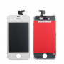 Touch Screen + Lcd Display + Frame Per Apple Iphone 4 Bianco Vetro Schermo