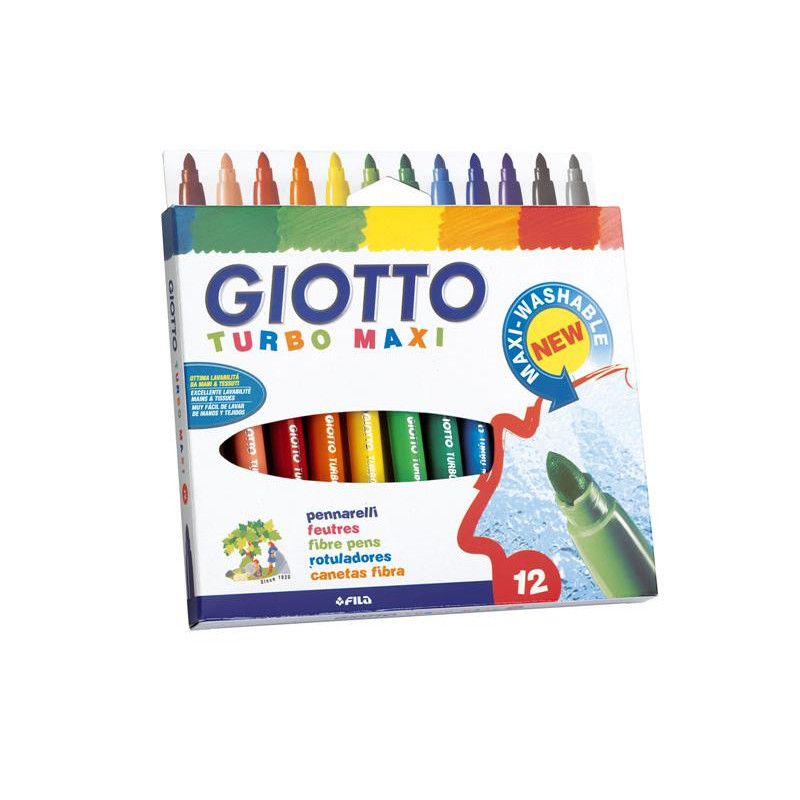 Giotto Turbo Maxi marcatore Rosso 12 pz Giotto Turbo Maxi marcatore Rosso 12 pz