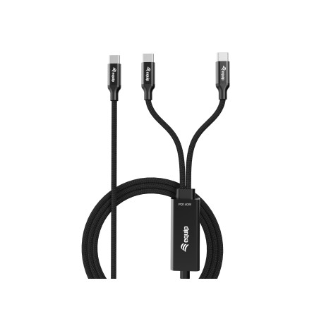 Equip 128895 cavo USB USB 2.0 1,5 m USB C 2 x USB C 0,48 Gbit/s 140 W Nero