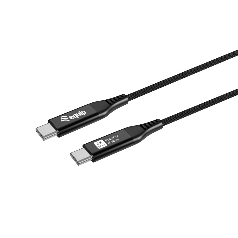 Equip 128389 cavo USB USB4 Gen 3x2 1,2 m USB C 240 W Nero Equip 128389 cavo USB USB4 Gen 3x2 1,2 m USB C 240 W Nero
