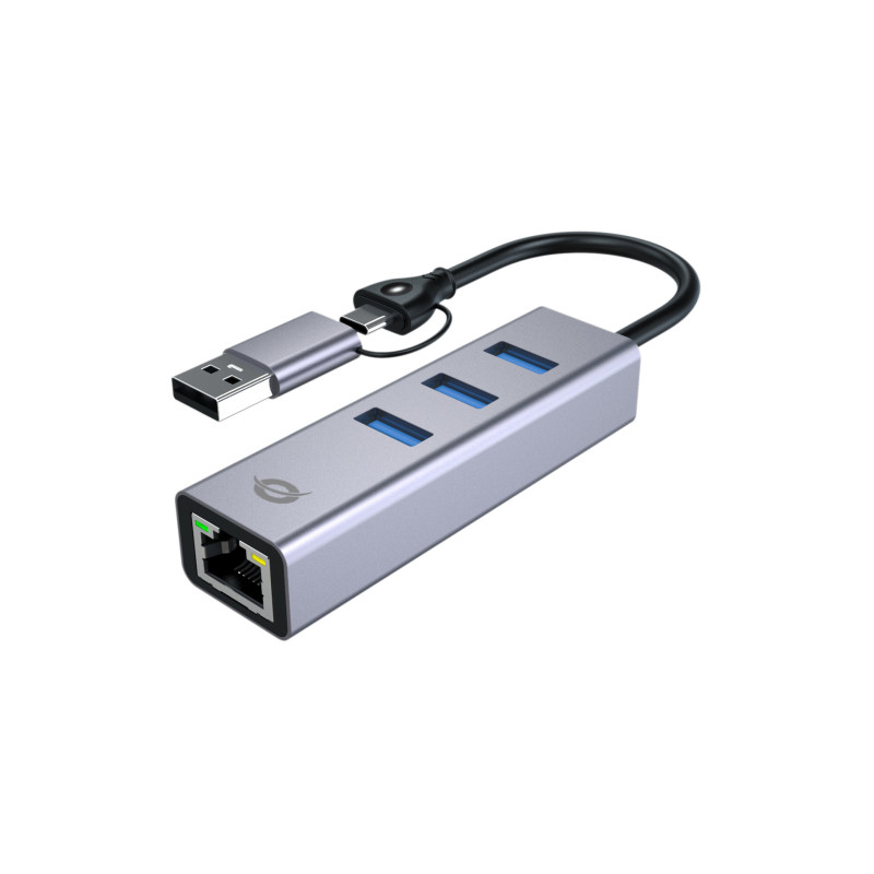 Conceptronic ABBY25G replicatore di porte e docking station per laptop Cablato USB 3.2 Gen 1 (3.1 Gen 1) Type-A + Type-C Grigio Conceptronic ABBY25G replicatore di porte e docking station per laptop Cablato USB 3.2 Gen 1 (3.1 Gen 1) Type-A + Type-C Grigio